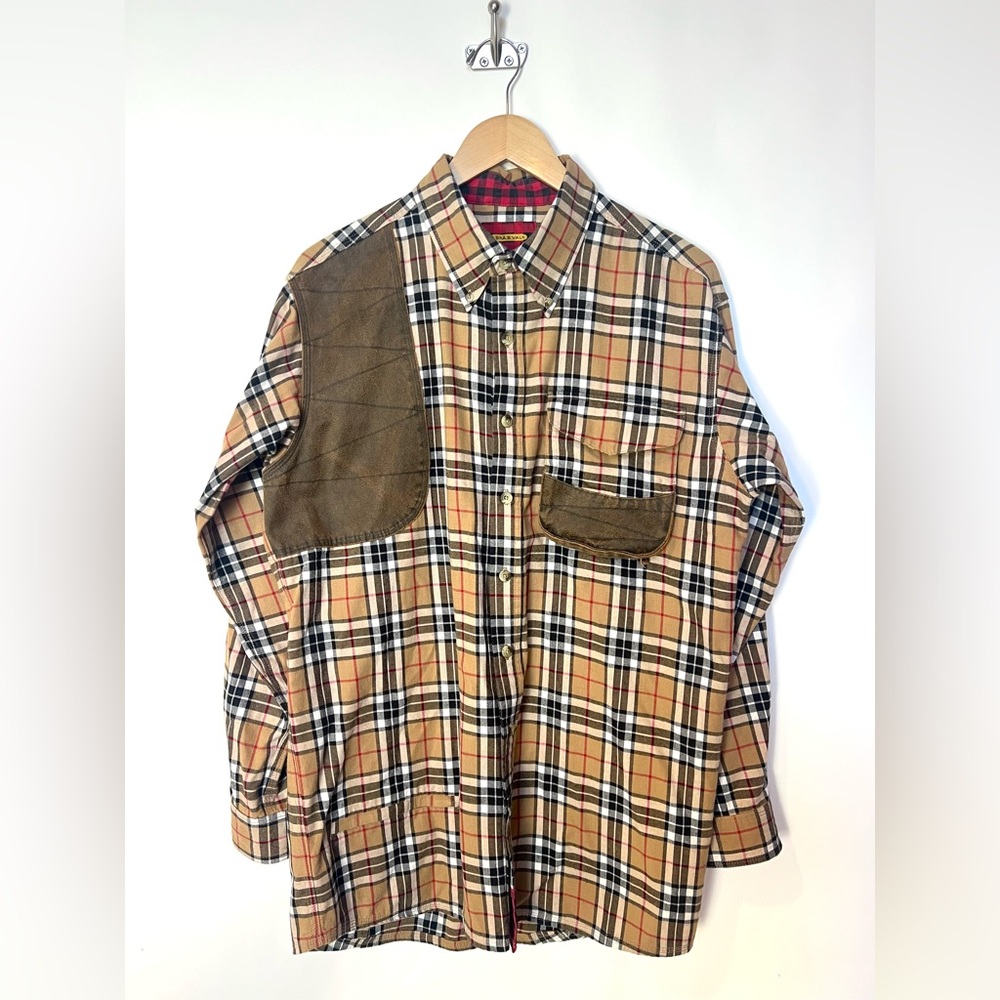Braeval‎ Tiera Plaid Wool-Blend Field Hunting Shirt Jacket | Heritage Check | M